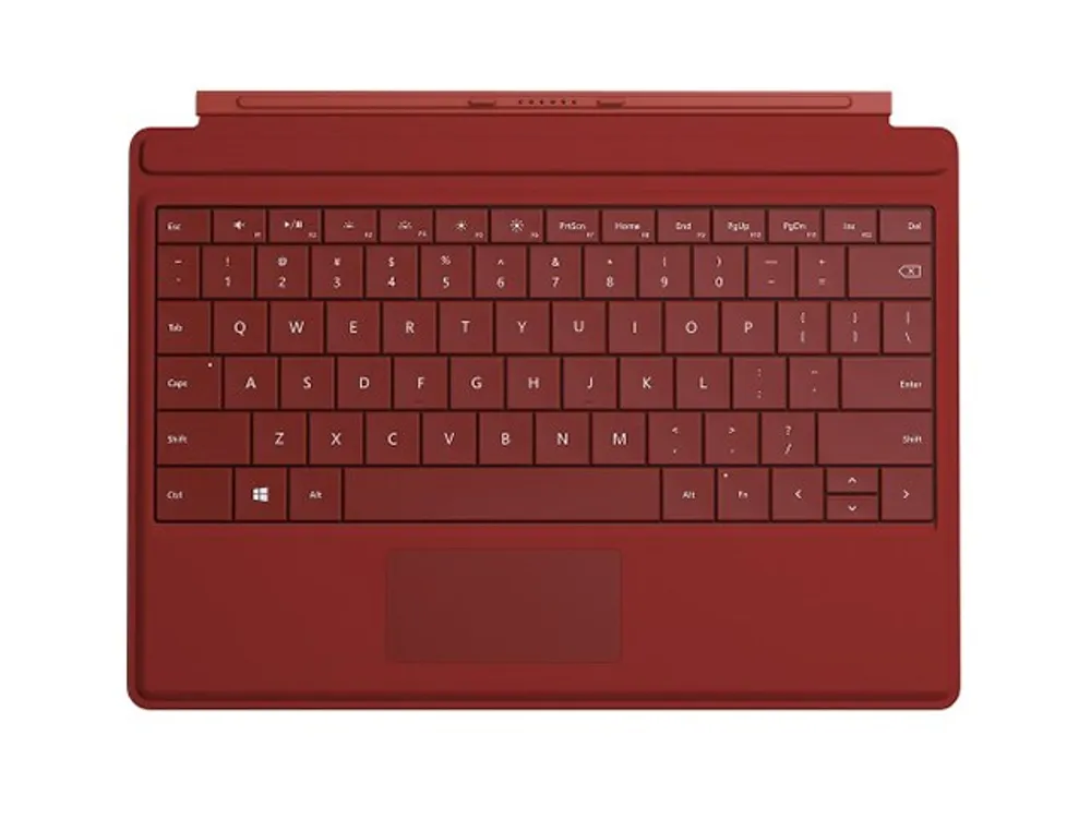 Démonstration - Couvercle Type avec clavier mécanique et pavé tactile de Microsoft pour Surface 3 - Rouge - anglais