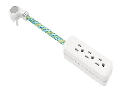 iQ 1.8M (6') 3-Outlet Braided Extension Cord