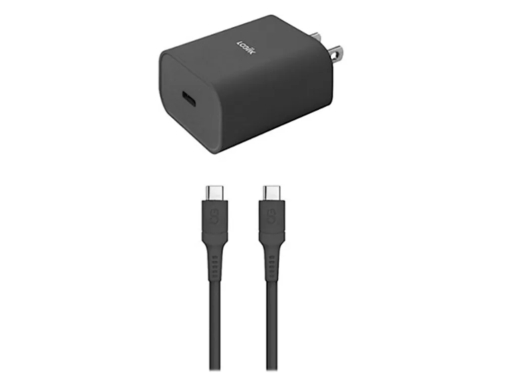 LOGiiX Essential Charging Kit for USB-C Devices - Black