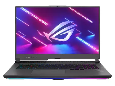 Ordinateur portable de jeu 17,3 po ROG Strix G17 G713PU-DS91-CA d'ASUS avec processeur AMD Ryzen 9 7945HX, disque SSD de 1 To, MEV de 16 Go, carte vid