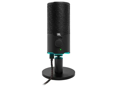 JBL Quantum Stream Dual Pattern Wired USB Microphone for PC