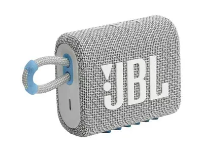 JBL Go 3 Eco - Enceinte ultra-portable étanche -blanc