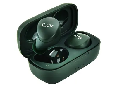 Écouteurs intra-auriculaires Bluetooth 5.0 True Wireless iLuv Bubble Gum Air avec étui de chargement - Vert