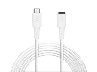 LOGiiX Piston Connect 2M (6.56') Anti Stress USB-C female to USB-C male - White