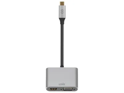 LOGiiX Adapter USB-C to HDMI/VGA - Graphite Grey