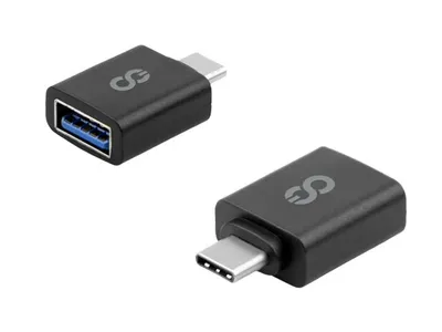 LOGiiX USB-C to USB-A Adapter 2 Pack Adapter Kit - Black