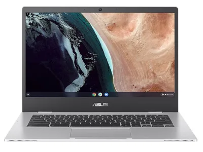 ASUS Chromebook CX1400CKA-DH02-CB 14" Laptop with Intel® N5100, 64GB eMMC, 4GB RAM & Chrome OS - Transparent Silver