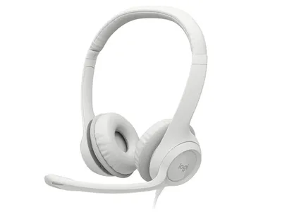 Logitech H390 Wired USB Computer Headset - Off-White