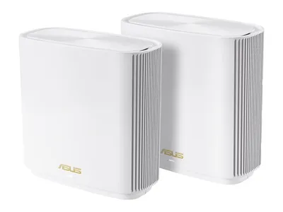 ASUS ZenWiFi XT9 (W-2-PK) AX7800 Tri-Band WiFi 6 Mesh WiFi System covers up to 5700 sq ft