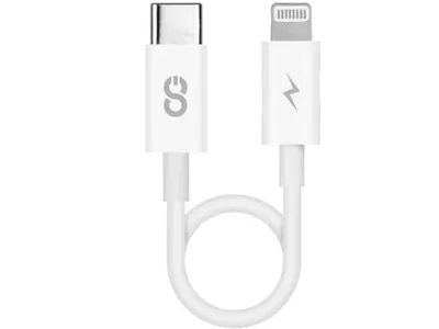 LOGiiX Sync & Charge Jolt Shortie USB-C to Lightning 30cm - White