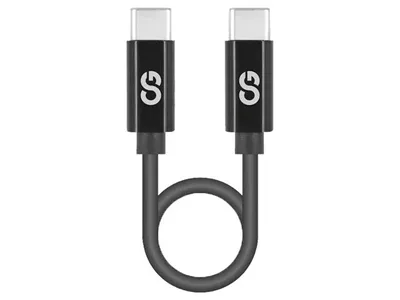 LOGiiX Sync & Charger Shortie Cable USB-C vers USB-C 30cm - Noir