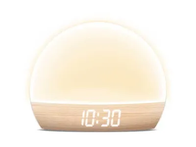 Brookstone Sunrise Alarm Clock with Soft LED Lights