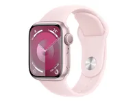 Apple® Watch Series 9 45mm Pink Aluminium Case with Light Pink Sport Band (GPS) - S/M