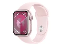 Apple® Watch Series 9 45mm Pink Aluminium Case with Light Pink Sport Band (GPS) - M/L