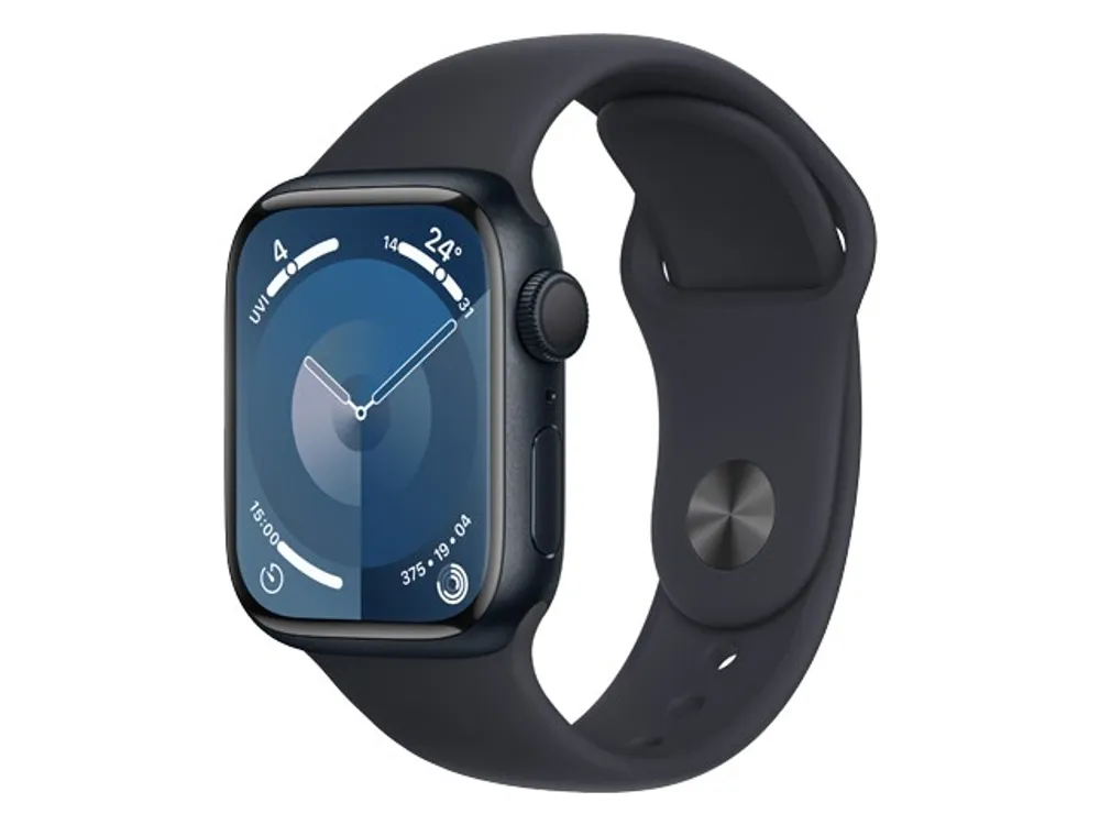 Apple® Watch Series 9 41mm Midnight Aluminium Case with Midnight Sport Band (GPS