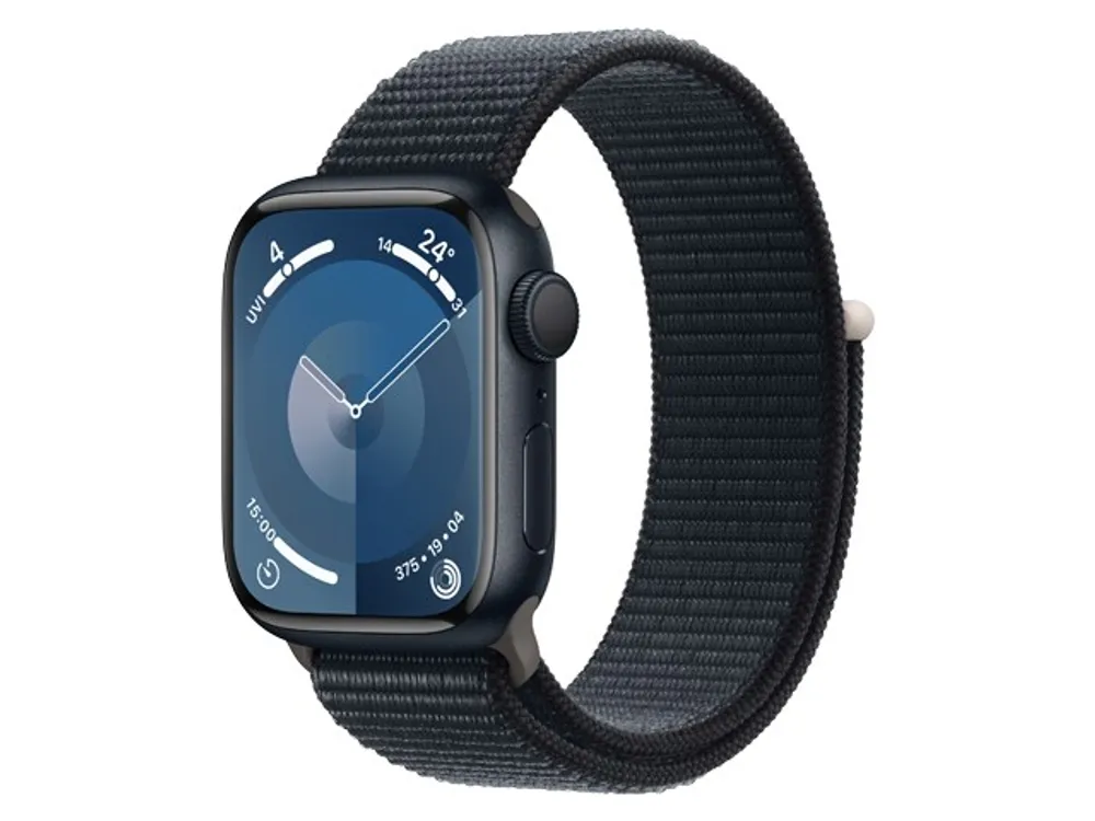 Apple® Watch Series 9 45mm Midnight Aluminium Case with Midnight Sport Loop (GPS)