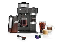 Shark Ninja cfn601c Espresso & coffee Barista System, café à portion unique et capsules Nespresso compatibles, 12 tasses de café