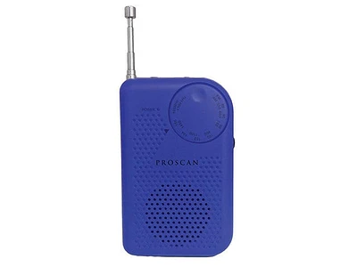Proscan PRC100 Portable AM/FM Radio - Blue