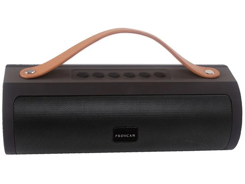 Proscan PSP495 Wireless Bluetooth® Speaker with Leather Strap - Black