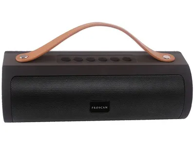 Proscan PSP495 Wireless BluetoothÂ® Speaker with Leather Strap - Black
