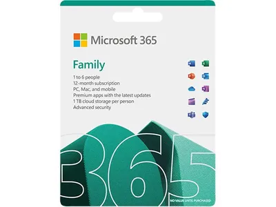 Microsoft 365 Family 2023 (PC/Mac) - 6 User - 1 Year - English