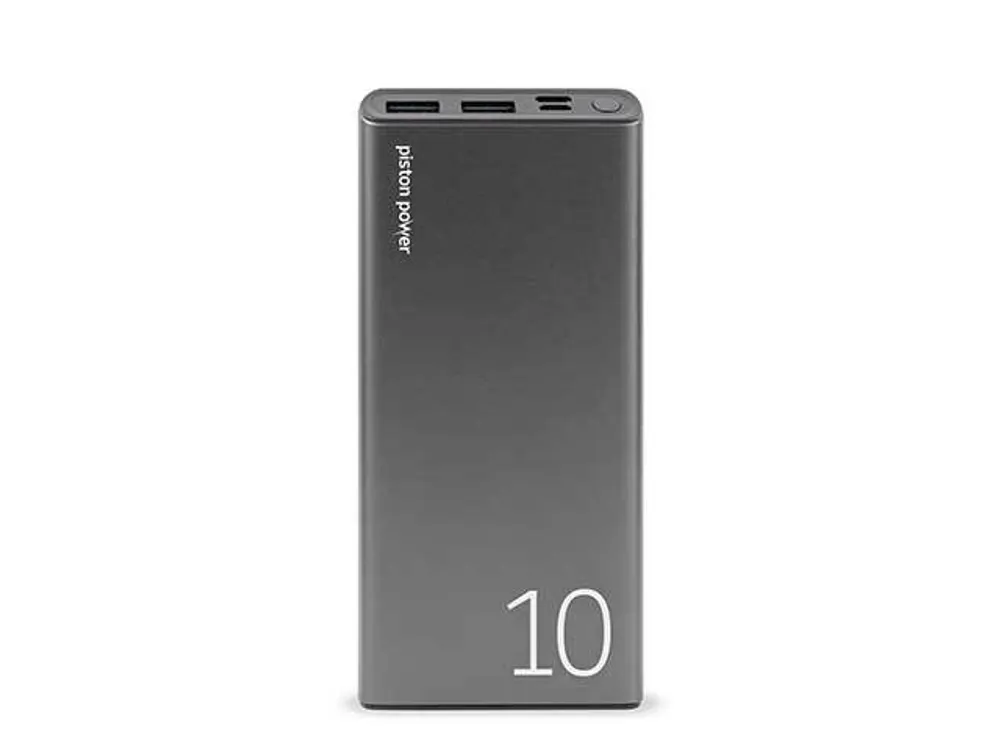 LOGiiX Piston Power 10000 mAh 20W Portable Power Bank - Graphite Grey