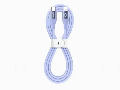 LOGiiX Vibrance Silicone Cable USB-C to Lightning - Lavender