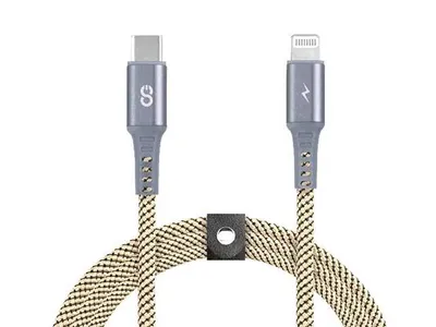 LOGiiX Piston Connect Braid 1.5m (4.9') USB-C to Lightning - Starlight