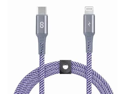 LOGiiX Piston Connect Braid 1.5m (4.9') USB-C to Lightning - Purple