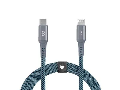 LOGiiX Piston Connect Braid 1.5m (4.9') USB-C to Lightning - Turquoise