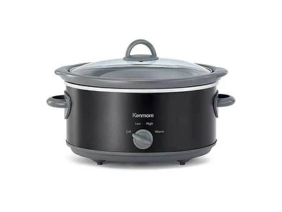 Kenmore® Slow Cooker, 5 qt (4.7L), Easy to Use, Dial Control - Black