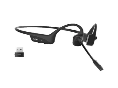 Shokz OpenComm2 UC Bone Conduction Noise Cancelling Headset with USB-A Dongle - Cosmic Black