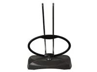 RCA UHF/VHF Adjustable 48-km (30-mile) Rabbit Ear Indoor 4K HDTV Antenna - Black