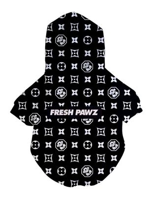 FRESH PAWZ Monogram Hype Dog Hoodie