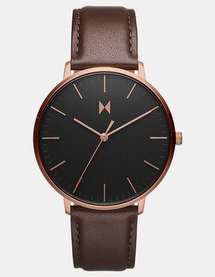 MVMT Legacy Slim Grizzly Brown Leather Watch
