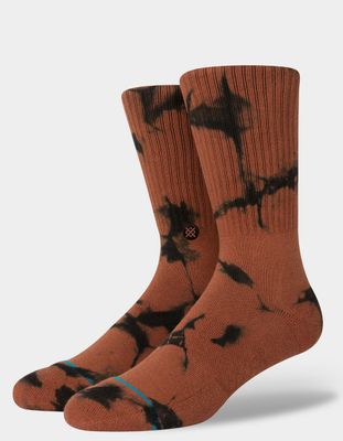 STANCE Dyed Brown Crew Socks