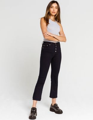 DAZE Space Out High Rise Crop Flare Jeans