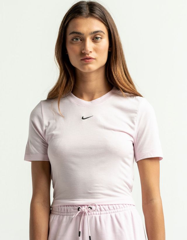 Nike Sportswear Essential Orange Crop Crewneck Sweatshirt