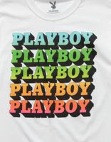 PLAYBOY Neon Repeat Logo T-Shirt