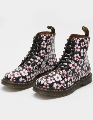 DR. MARTENS 1460 Pascal Pansy Fayre Vintage Smooth Leather Boots