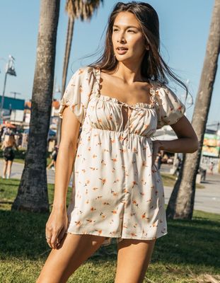 WEST OF MELROSE Floral The Fun Of It Romper