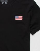 RIOT SOCIETY Flag Embroidered Black T-Shirt