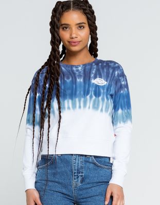 DICKIES Dip Dye Crop Crew Sweatshirt