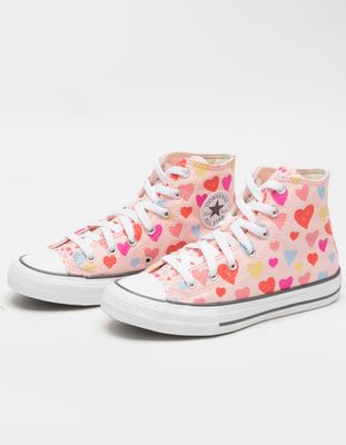 CONVERSE Chuck Taylor All Star Girls Hearts High Top Shoes