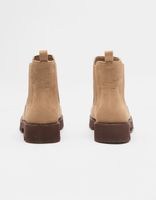 OASIS SOCIETY Tan Flat Chelsea Boots