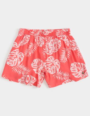 ROXY Ho Hey Girls Pink Combo Floral Shorts