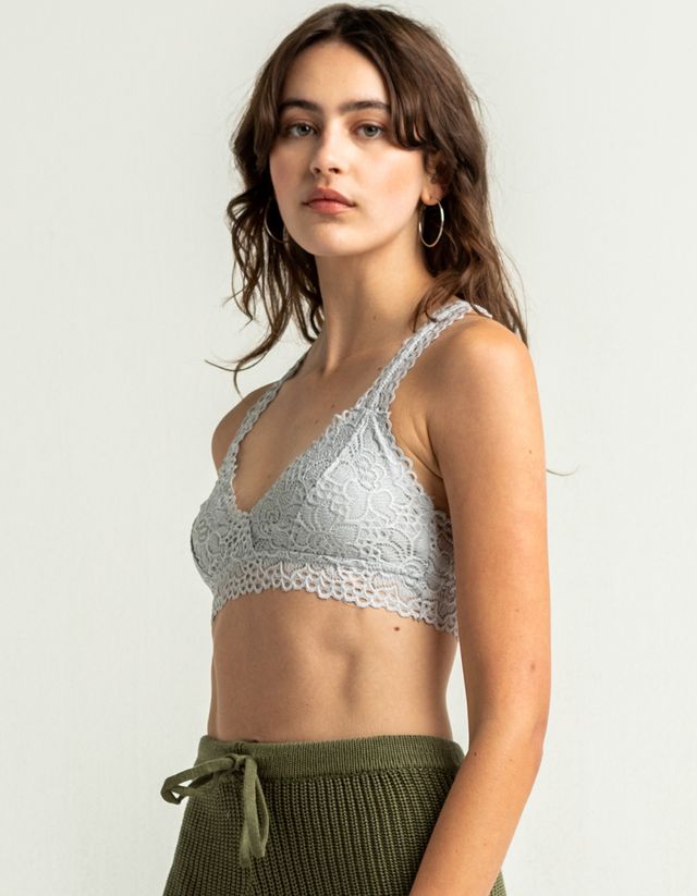Urban Outfitters White Seamless Stretch Lace Bralette