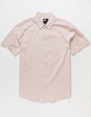 RSQ Solid Chambray Dusty Pink Button Up Shirt