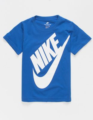 NIKE Oversized Futura Little Boys Blue T-Shirt (4-7)