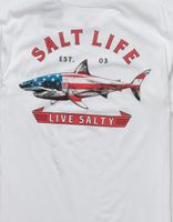 SALT LIFE Red, White and Bite Pocket T-Shirt